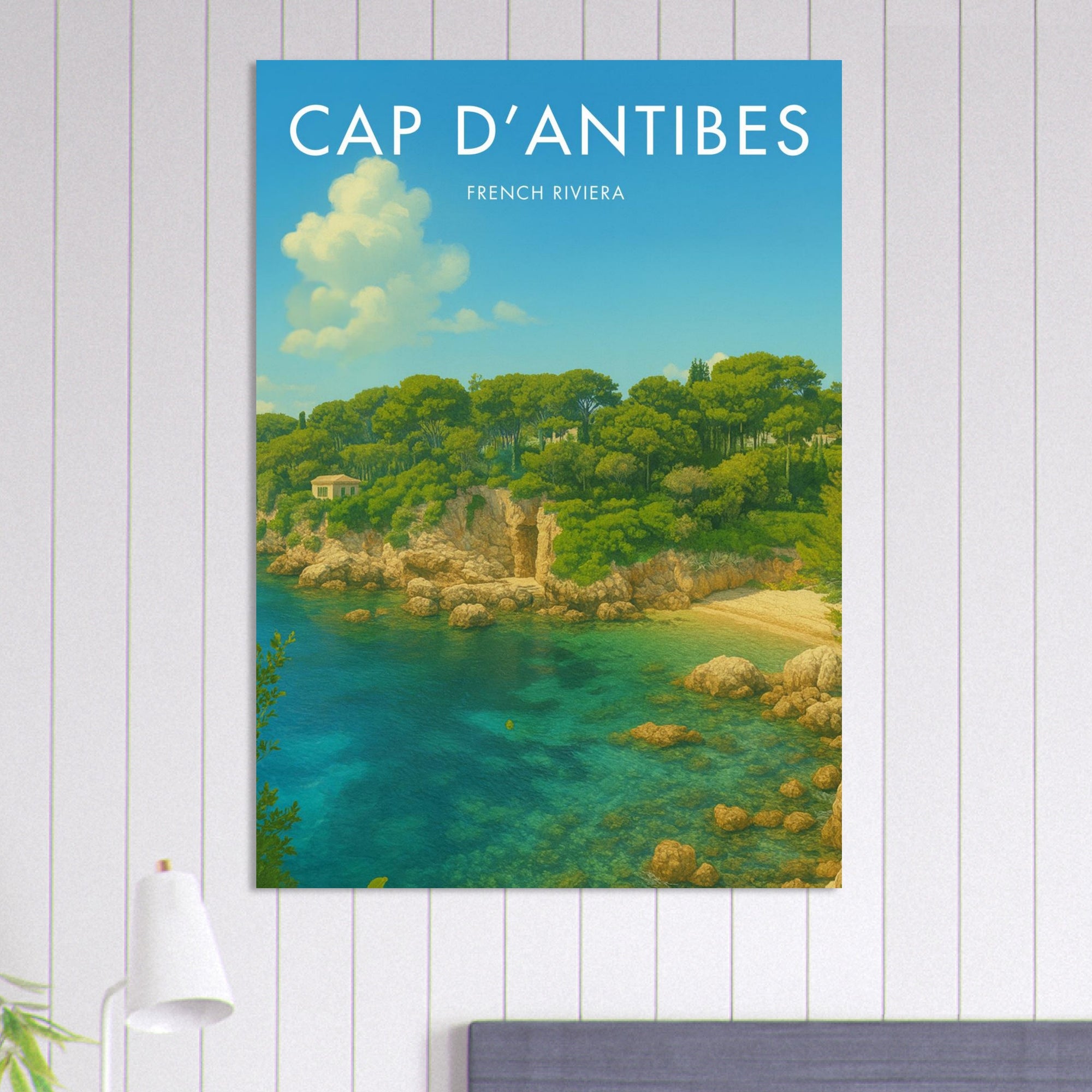Cap D'Antibes Vintage Poster
