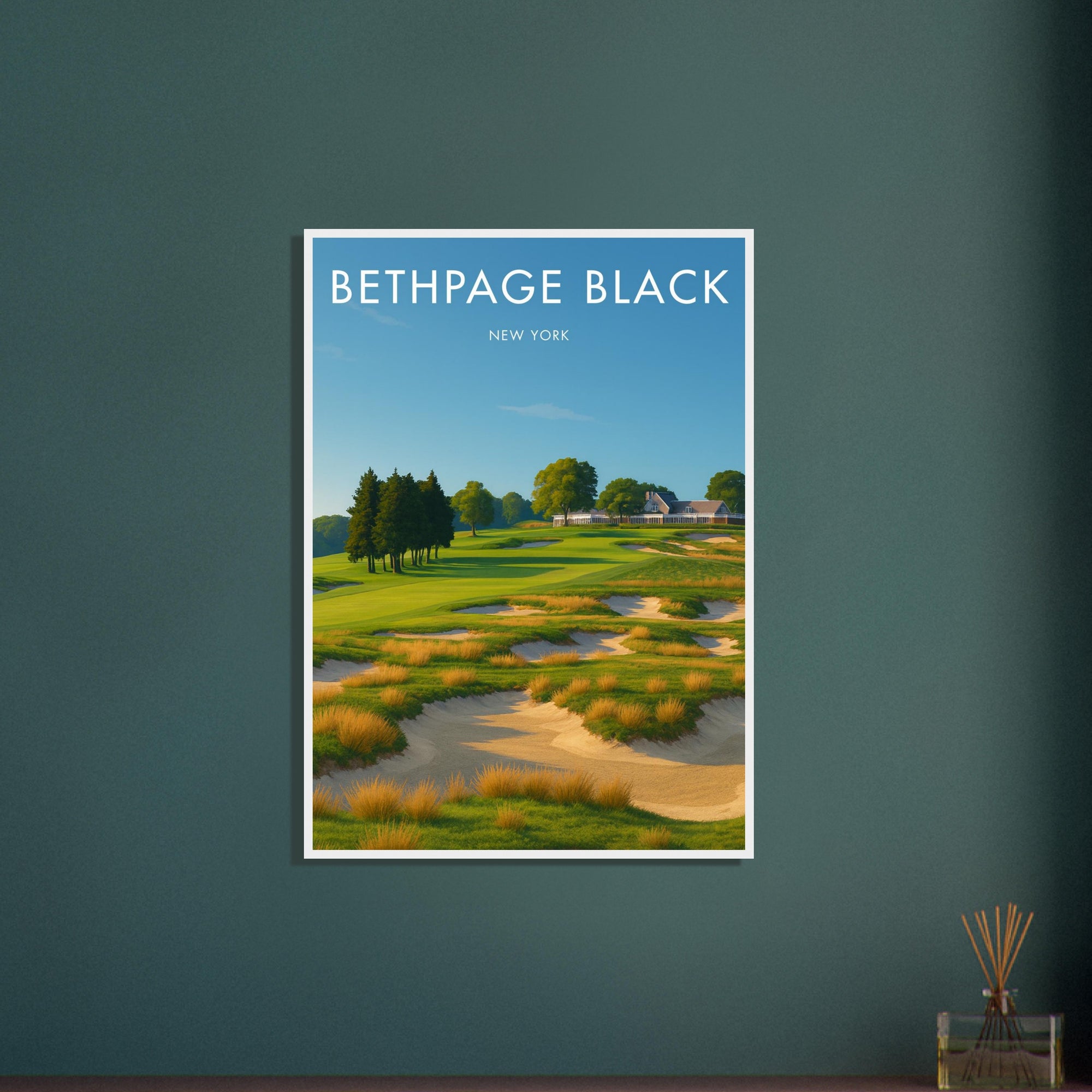 Bethpage Black Golf Course Wooden Frame Poster
