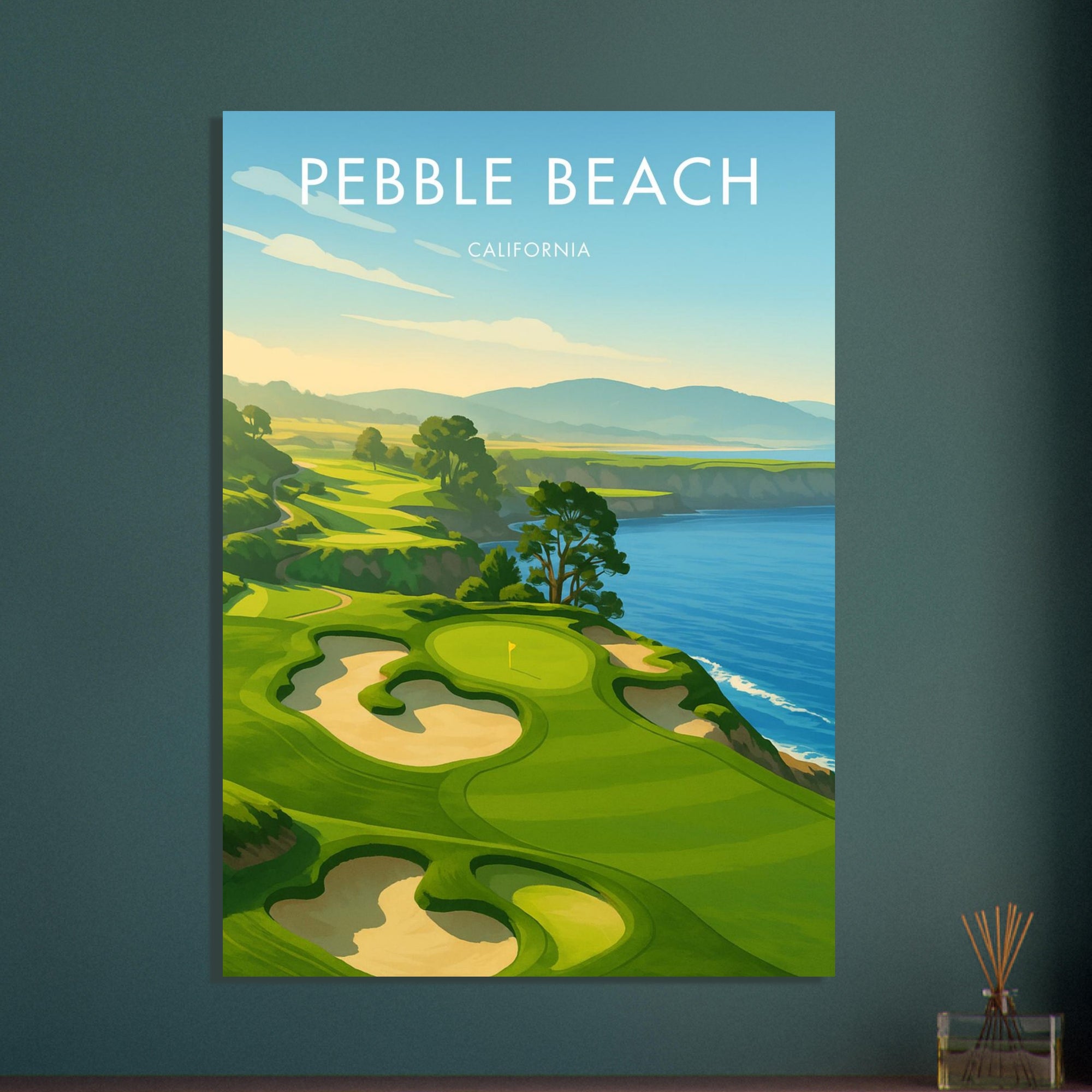 Pebble Beach Golf Course Poster