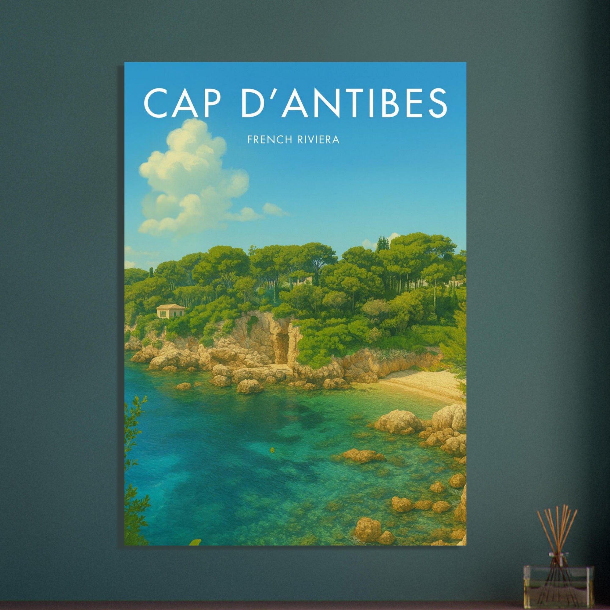 Cap D'Antibes Vintage Poster