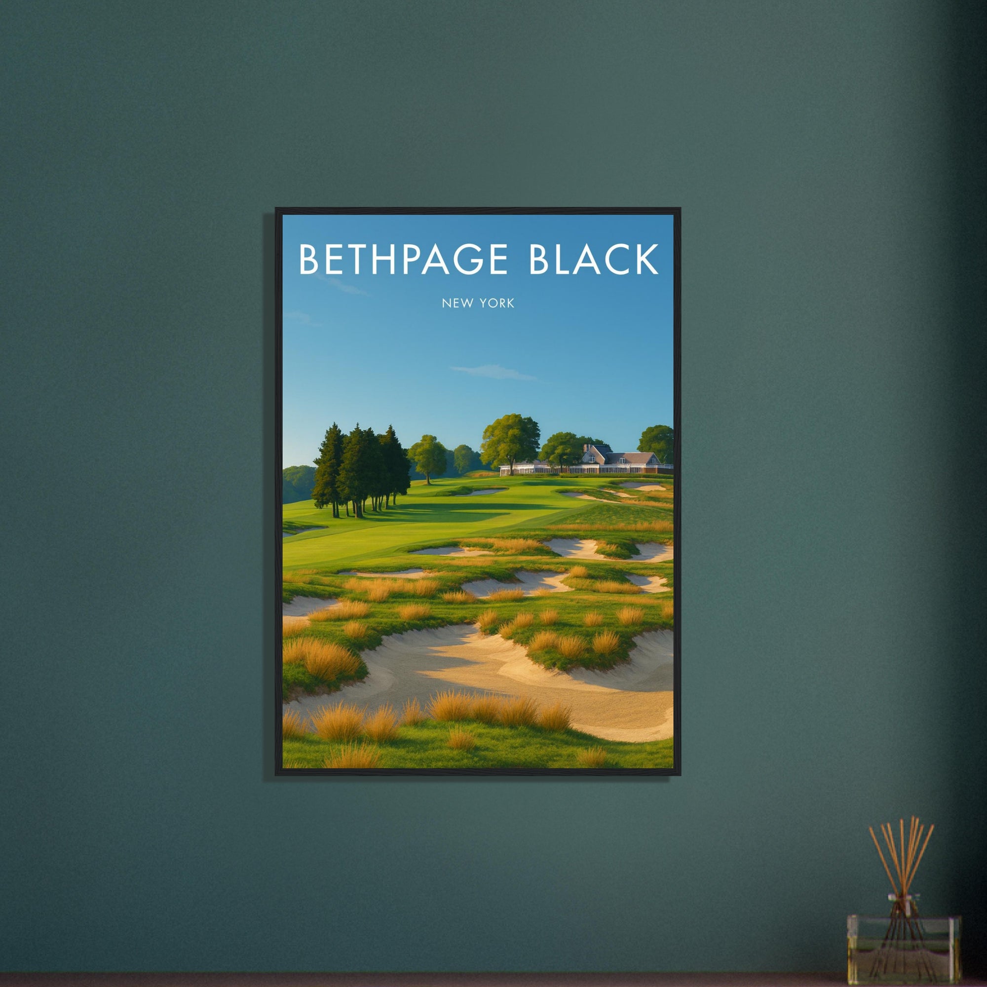 Bethpage Black Golf Course Wooden Frame Poster