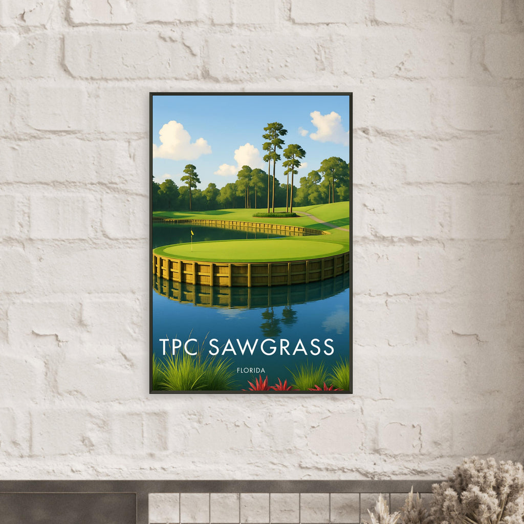 TPC Sawgrass Golf Course Metal Frame Poster