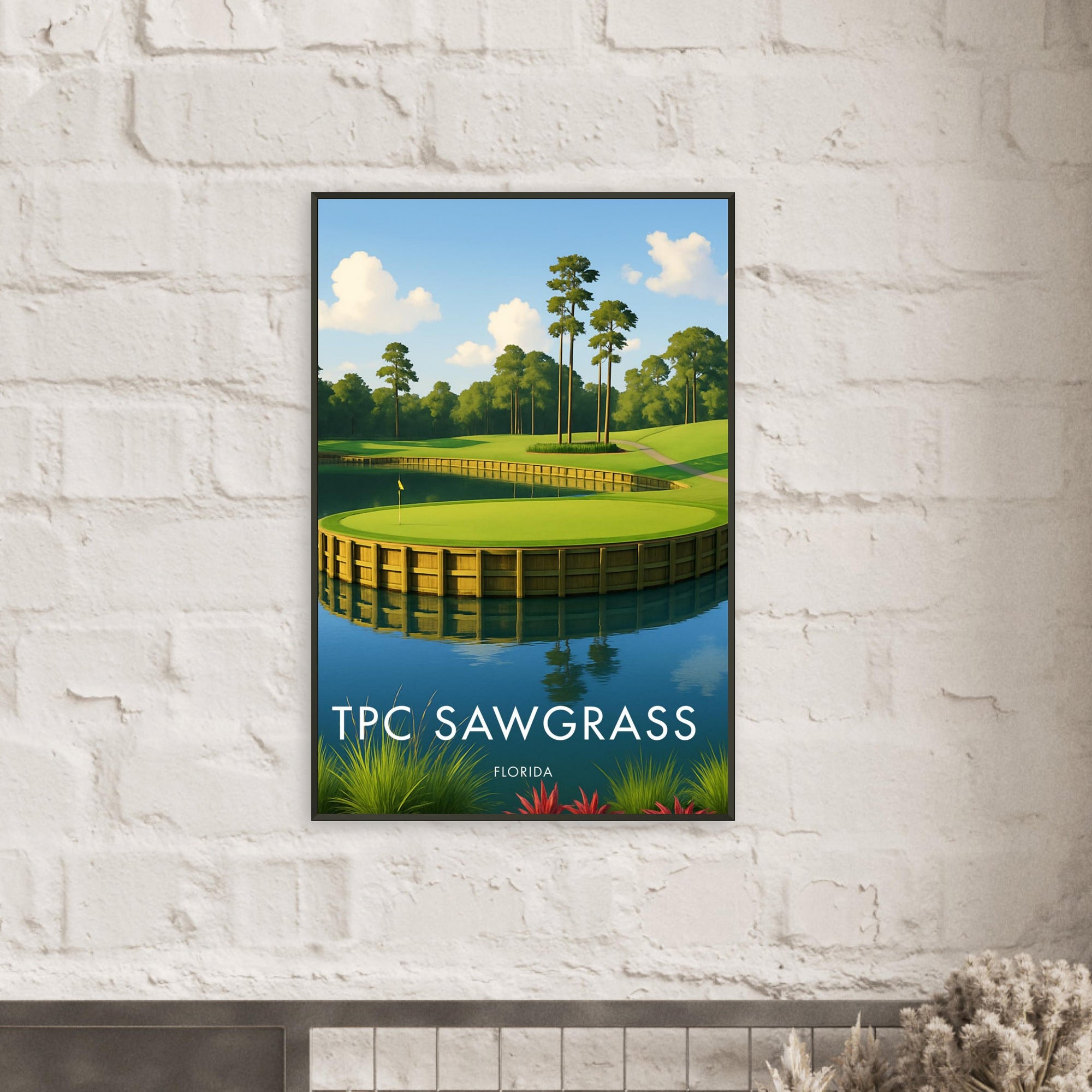 TPC Sawgrass Golf Course Metal Frame Poster