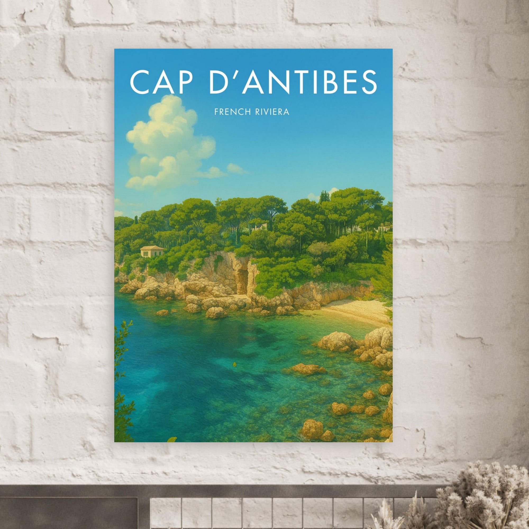 Cap D'Antibes Vintage Poster