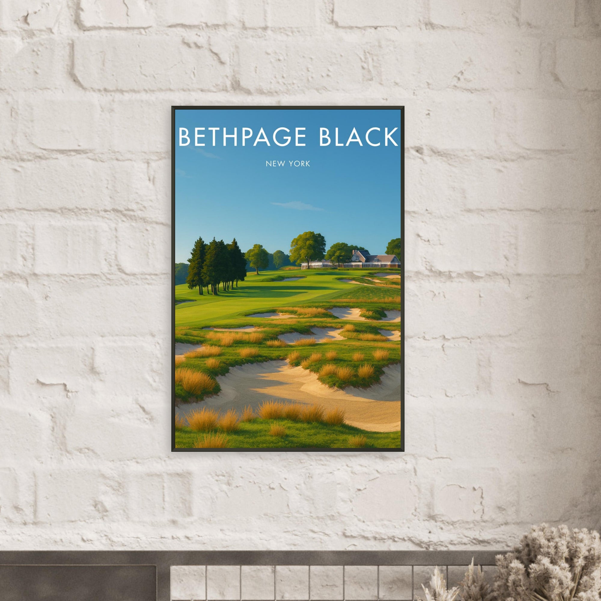 Bethpage Black Golf Course Metal Frame Poster