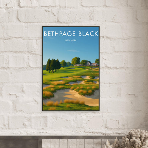 Bethpage Black Golf Course Metal Frame Poster