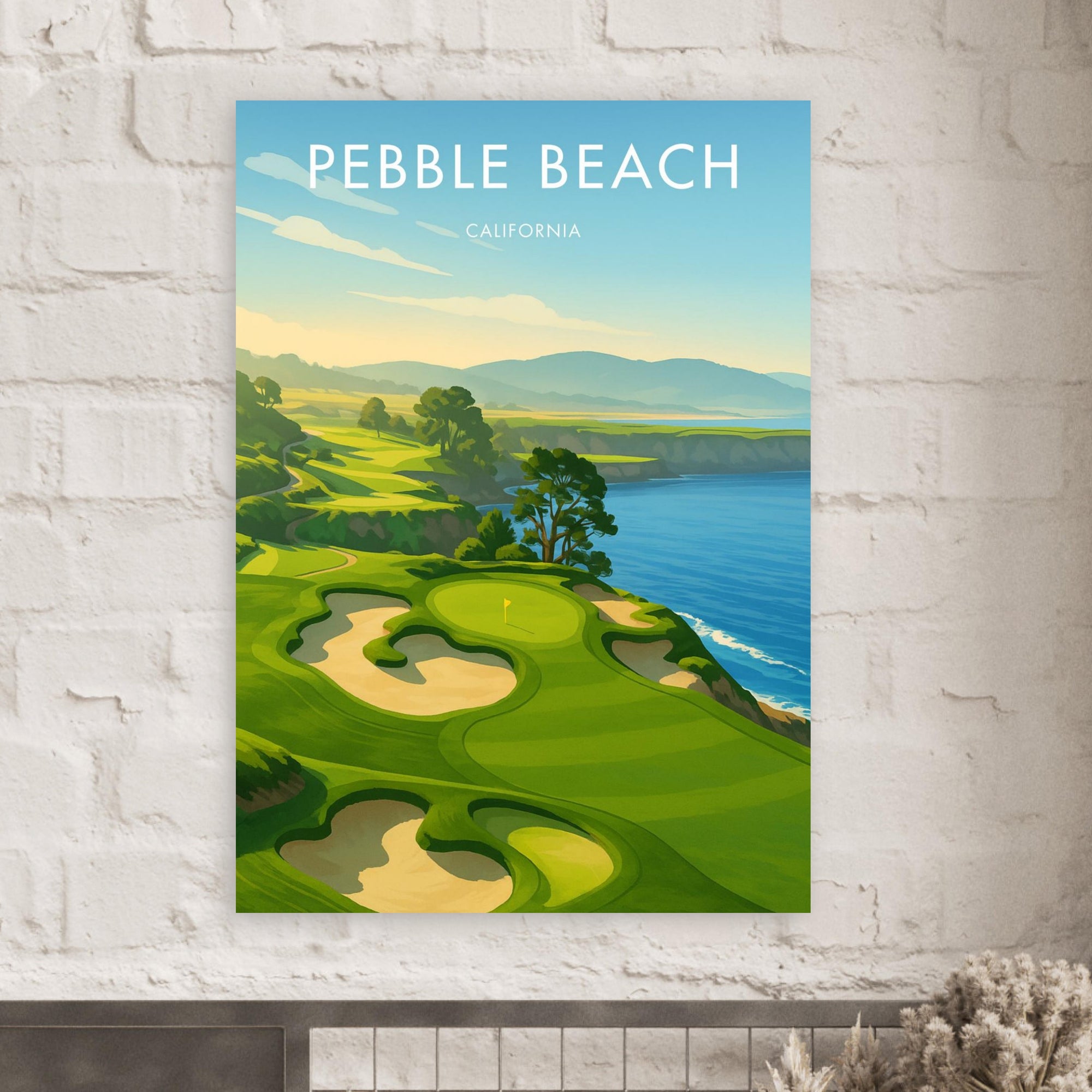 Pebble Beach Golf Course Poster