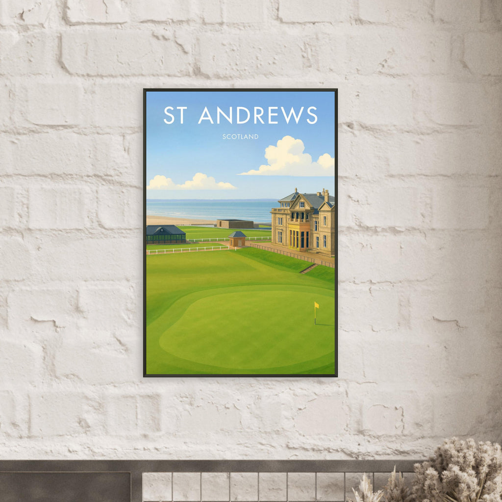 St Andrews Golf Course Metal Frame Poster