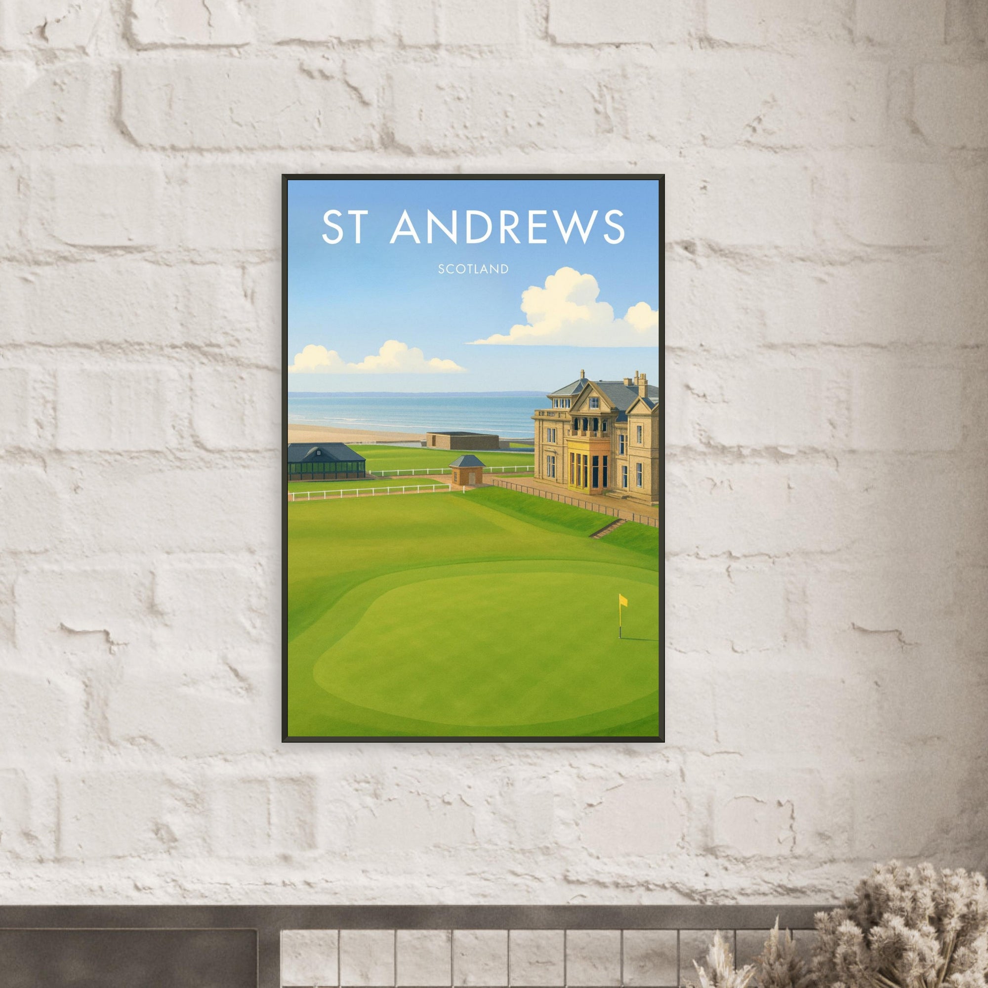 St Andrews Golf Course Metal Frame Poster