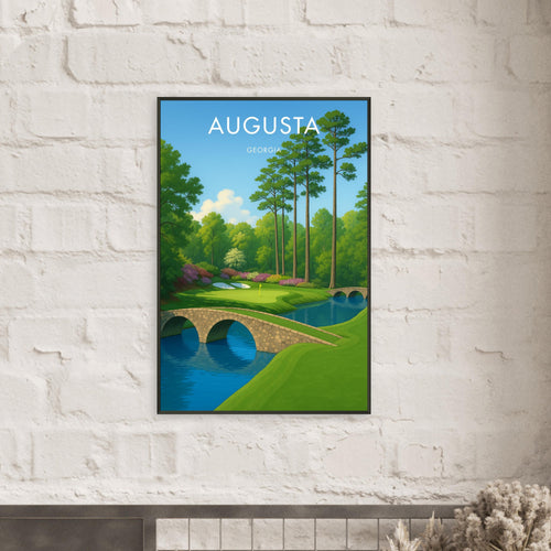 Augusta Golf Course Metal Frame Poster