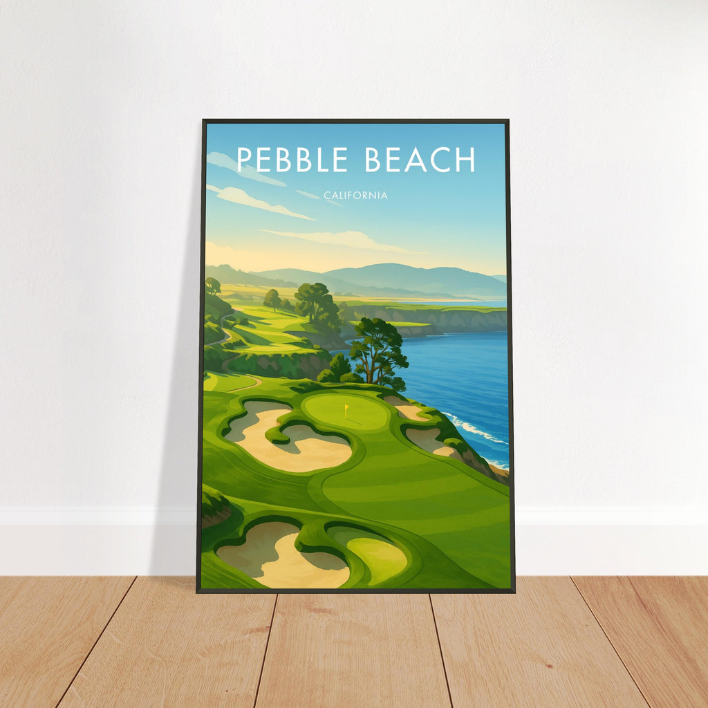 Pebble Beach Golf Course Metal Frame Poster