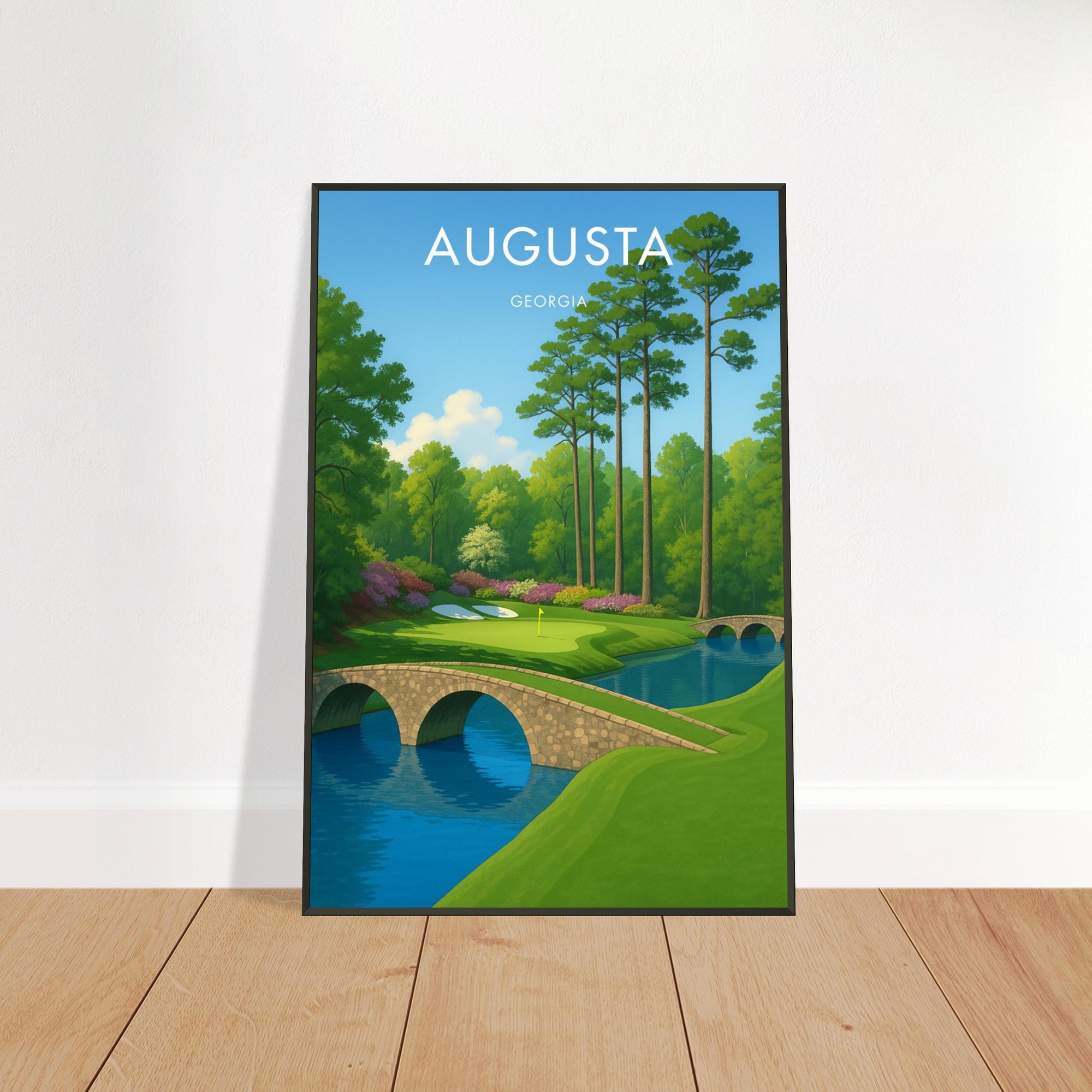 Augusta Golf Course Metal Frame Poster