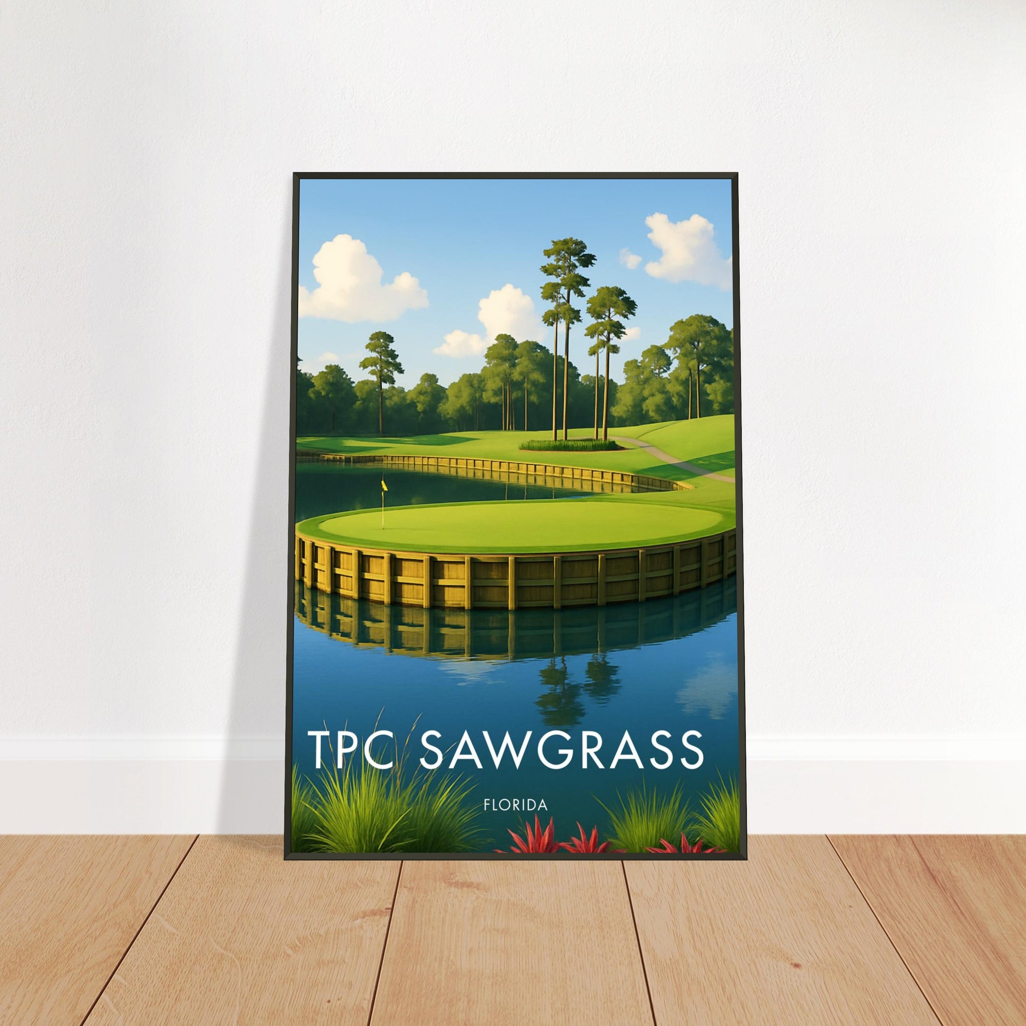 TPC Sawgrass Golf Course Metal Frame Poster