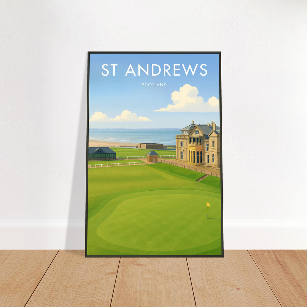 St Andrews Golf Course Metal Frame Poster