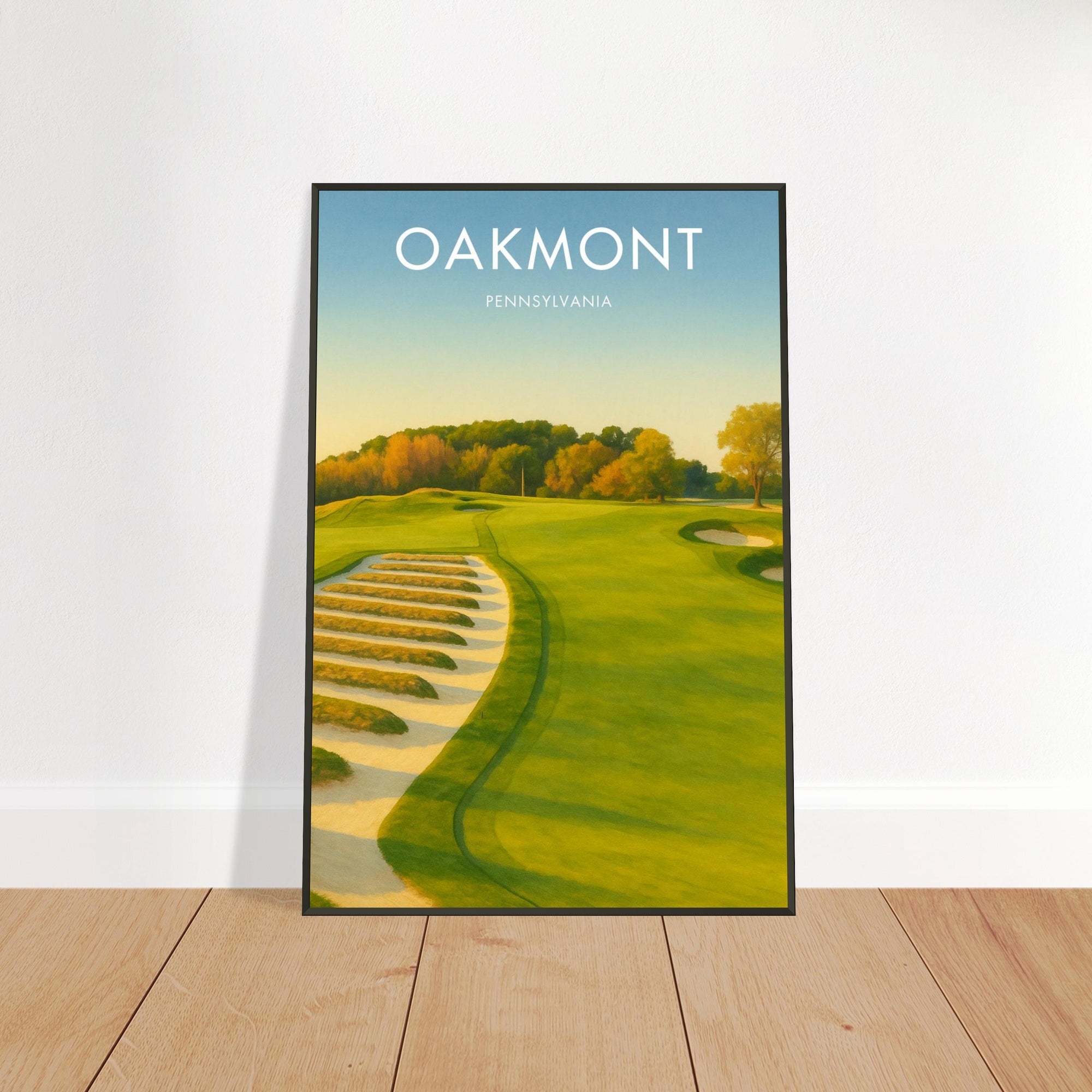 Oakmont Golf Course Metal Frame Poster