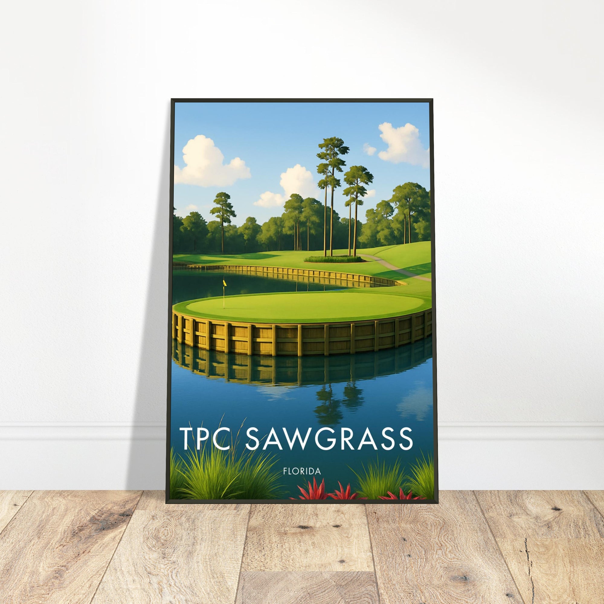 TPC Sawgrass Golf Course Metal Frame Poster