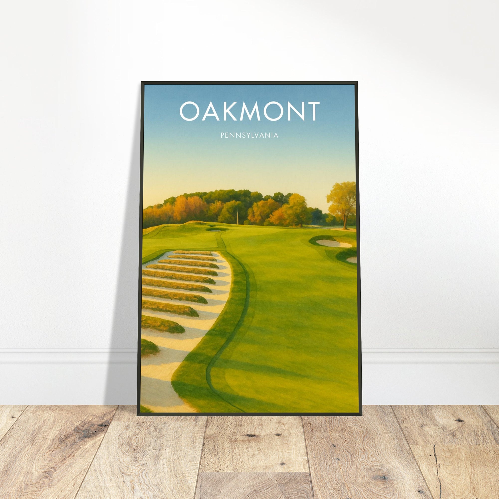 Oakmont Golf Course Metal Frame Poster