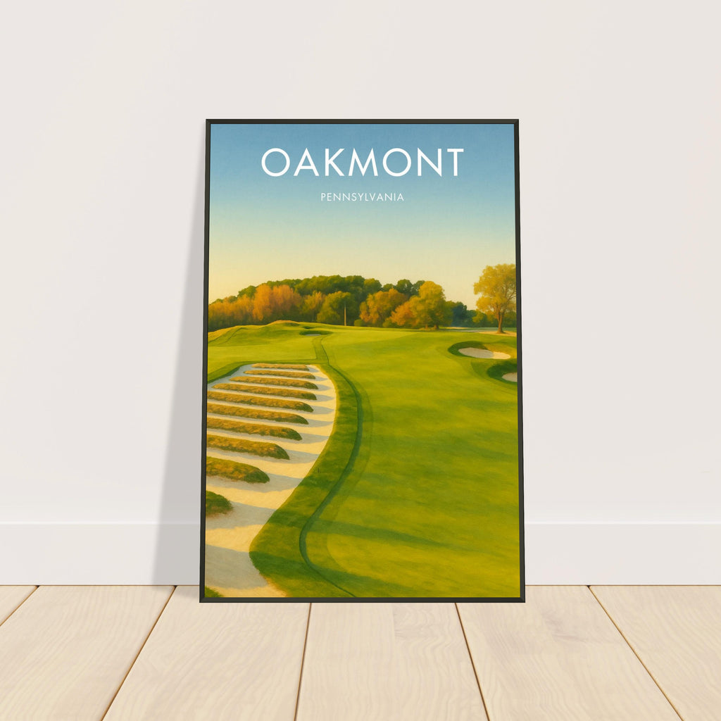 Oakmont Golf Course Metal Frame Poster