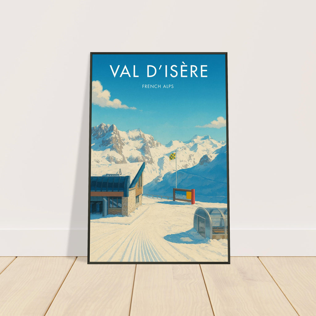 Val d'Isère Metal Frame Vintage Poster