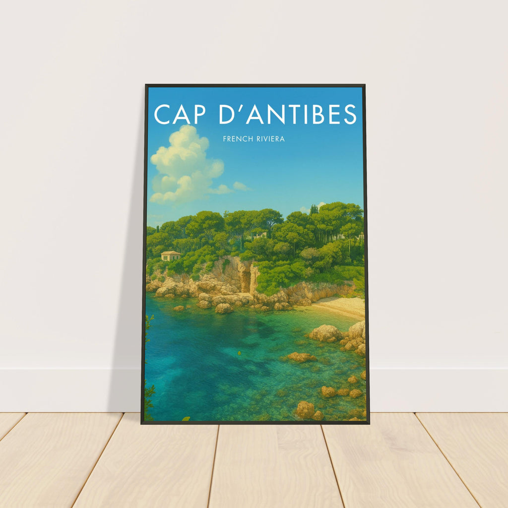 Cap D'Antibes Metal Frame Vintage Poster