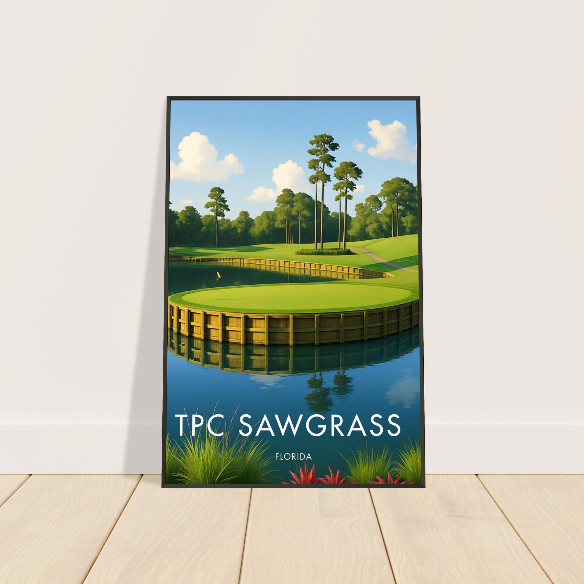 TPC Sawgrass Golf Course Metal Frame Poster