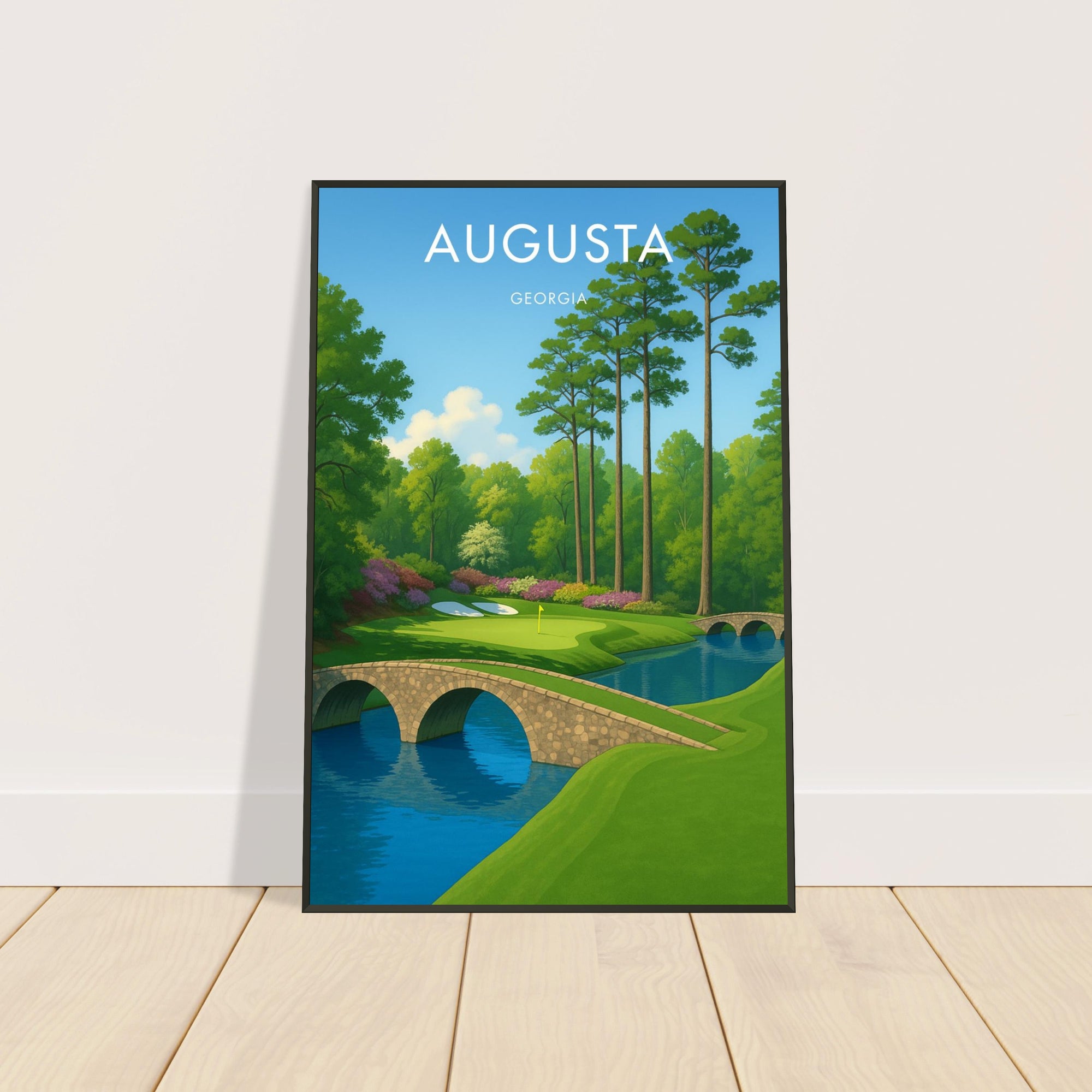 Augusta Golf Course Metal Frame Poster
