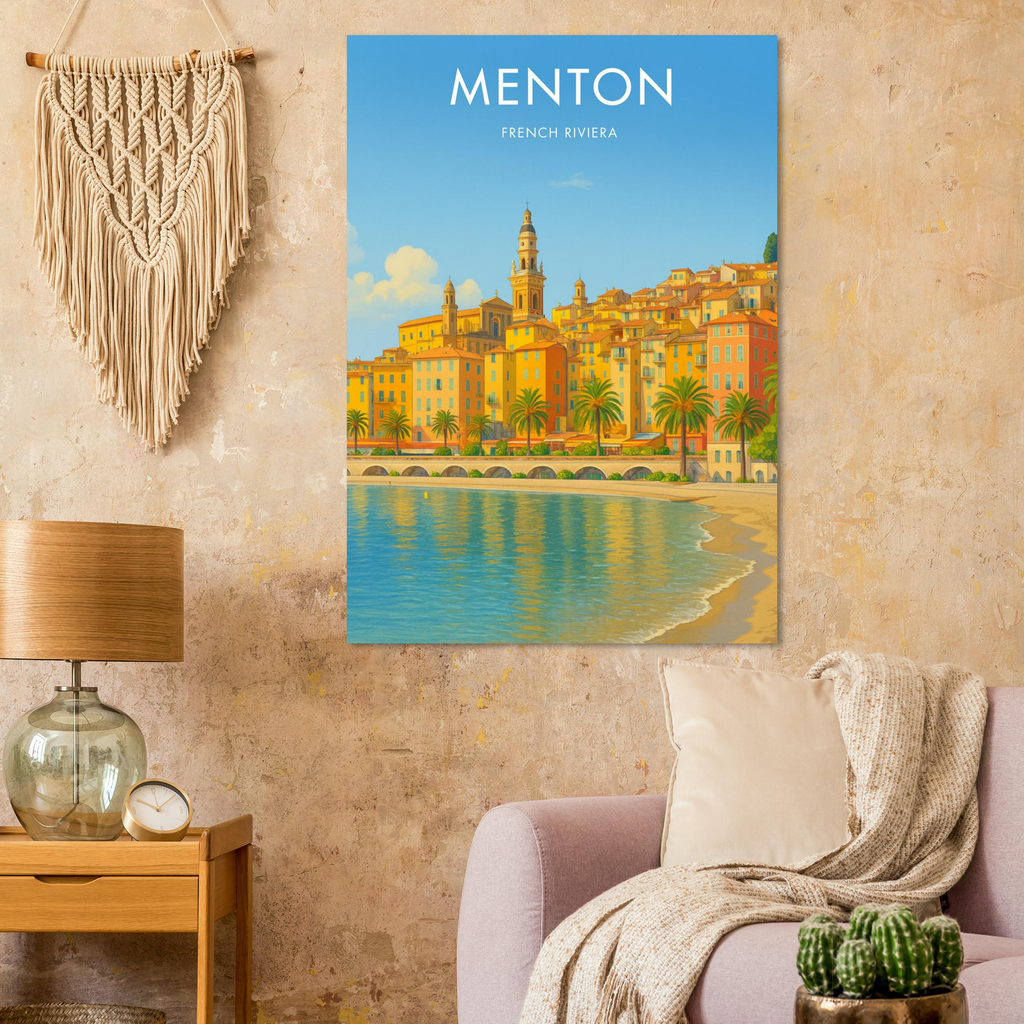 Menton Vintage Poster