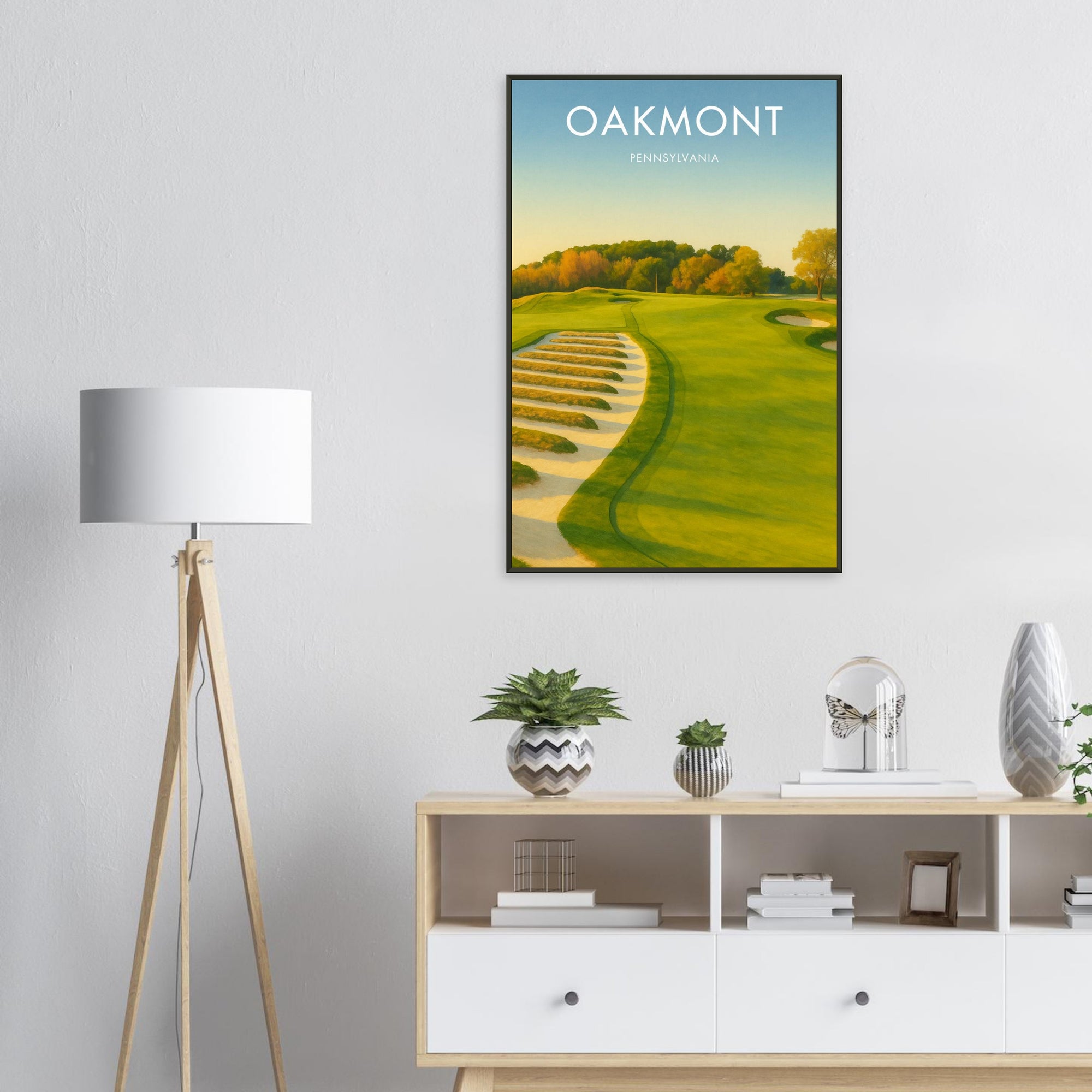 Oakmont Golf Course Metal Frame Poster