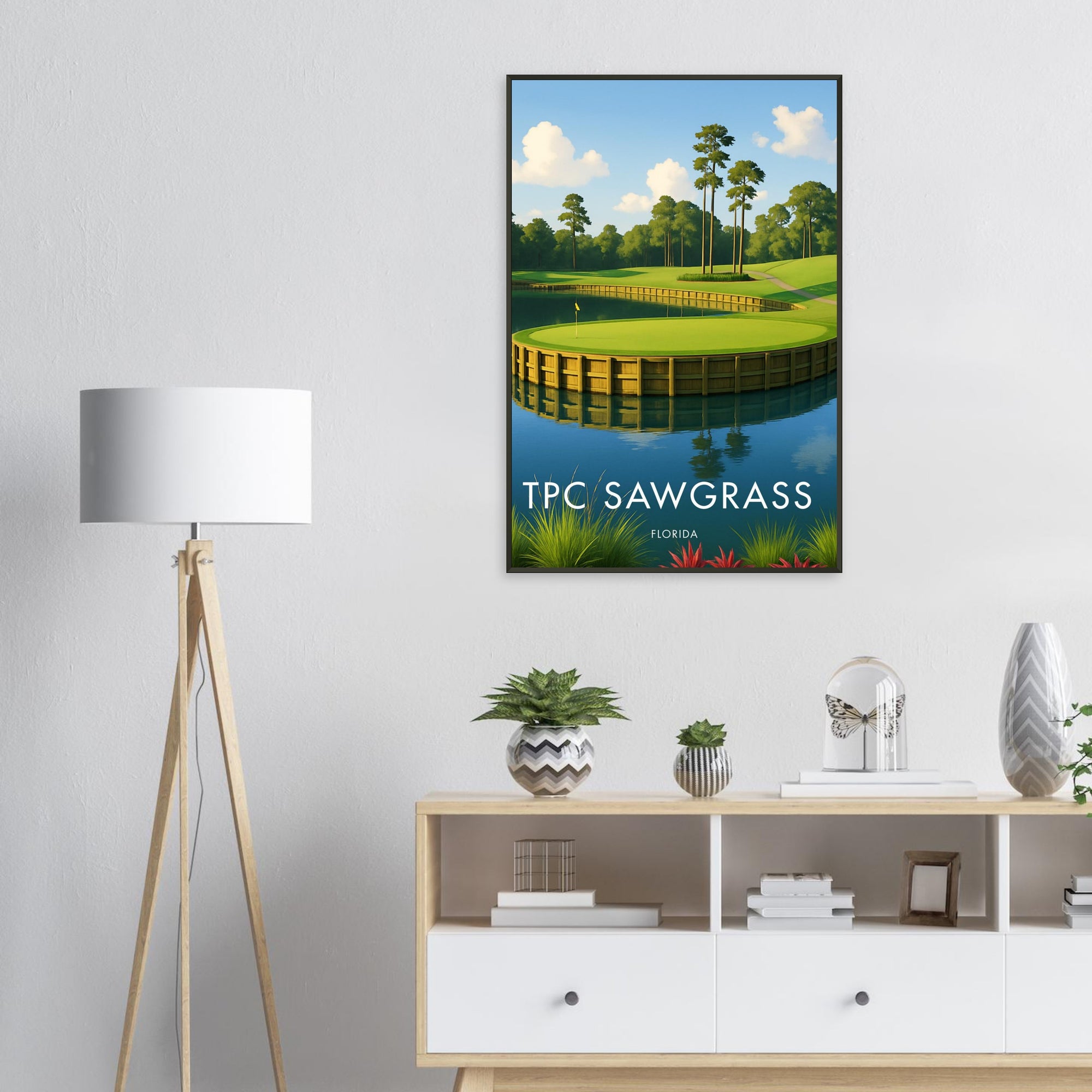 TPC Sawgrass Golf Course Metal Frame Poster