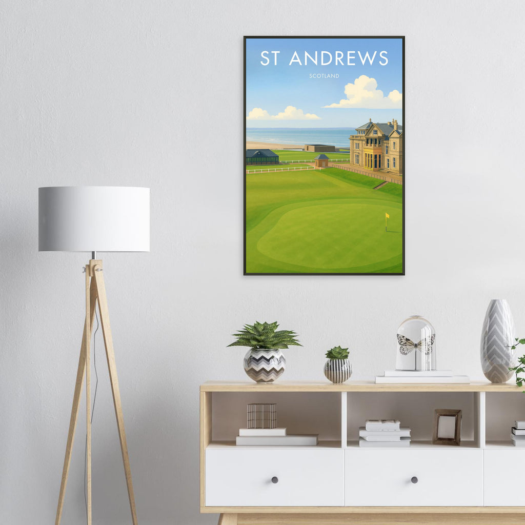 St Andrews Golf Course Metal Frame Poster