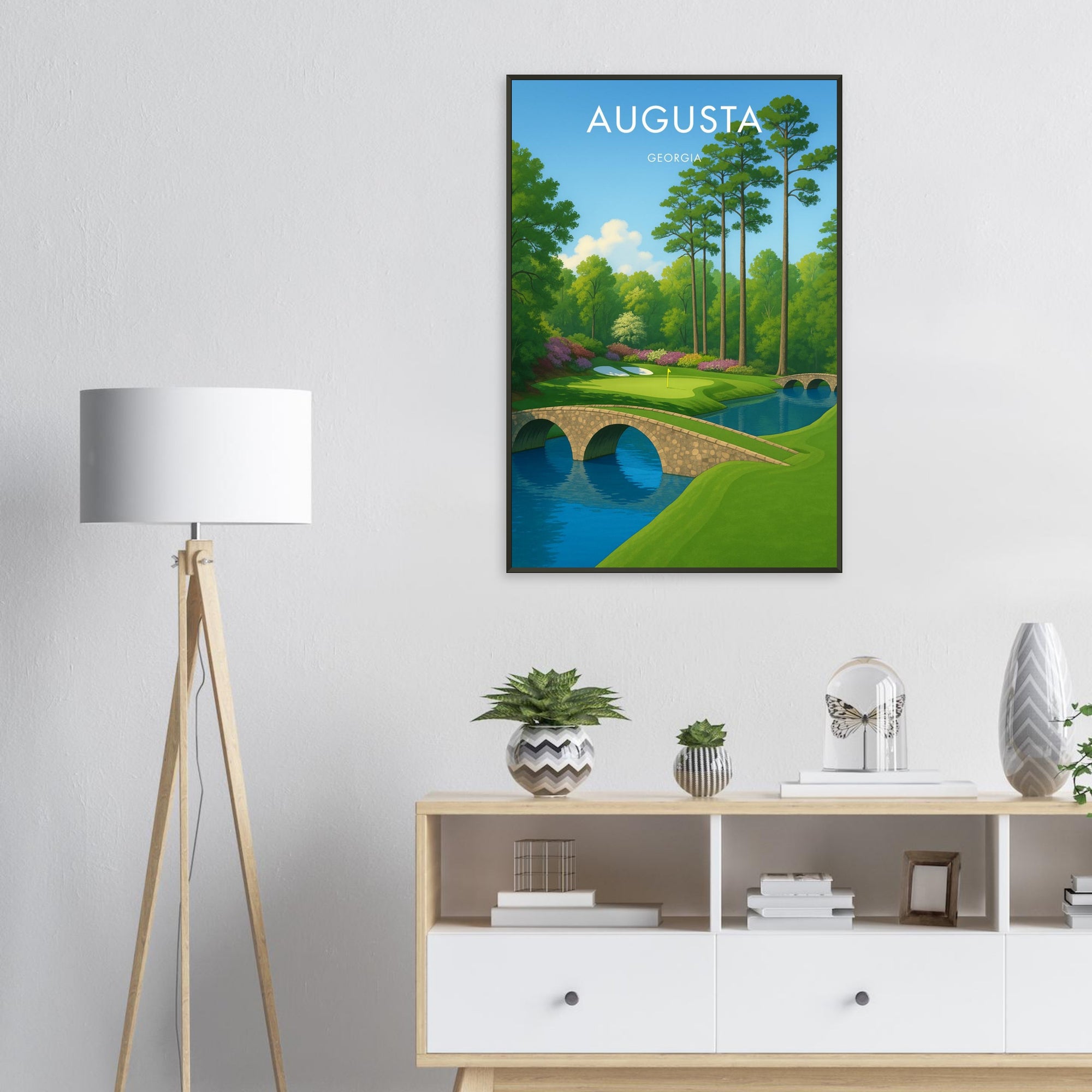 Augusta Golf Course Metal Frame Poster