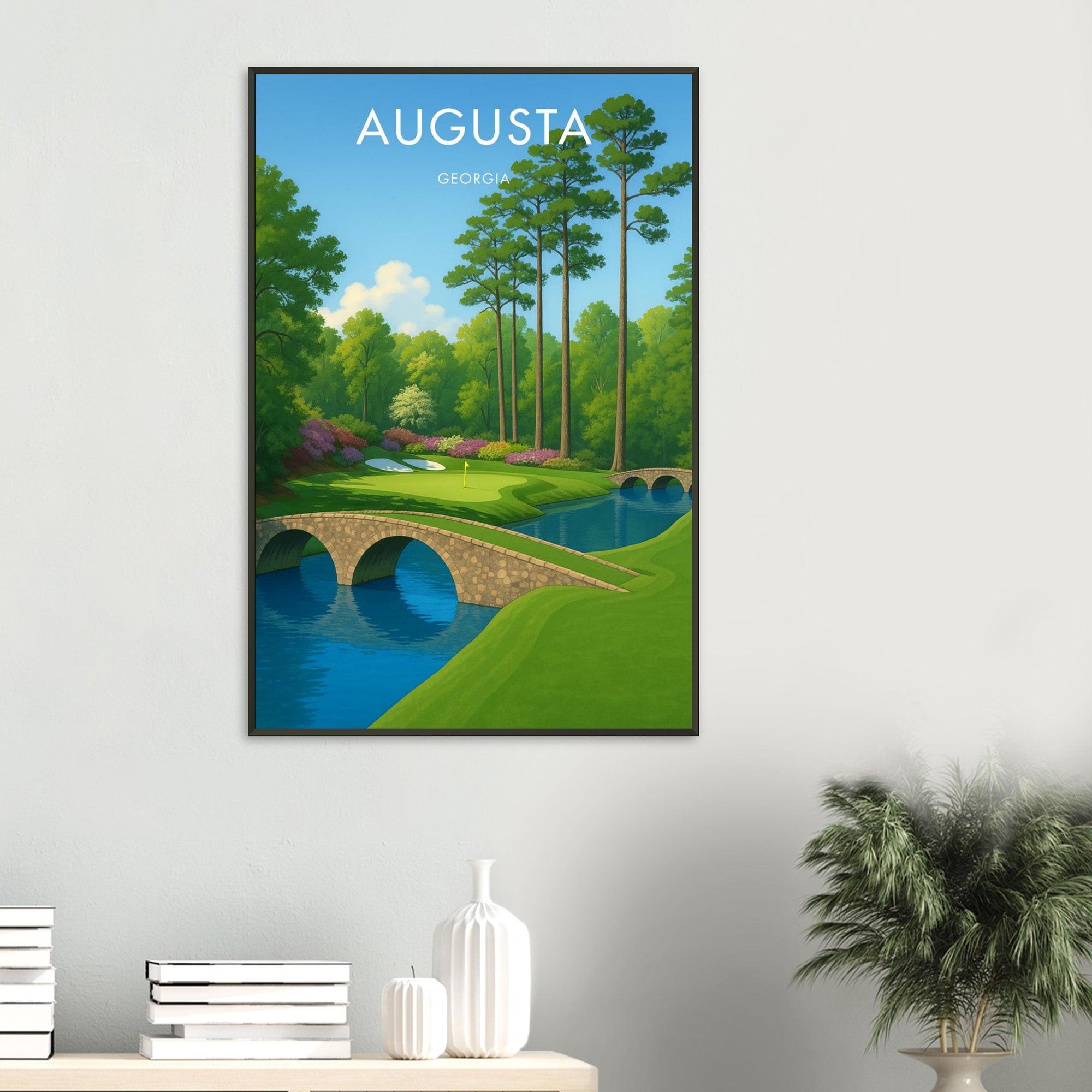 Augusta Golf Course Metal Frame Poster