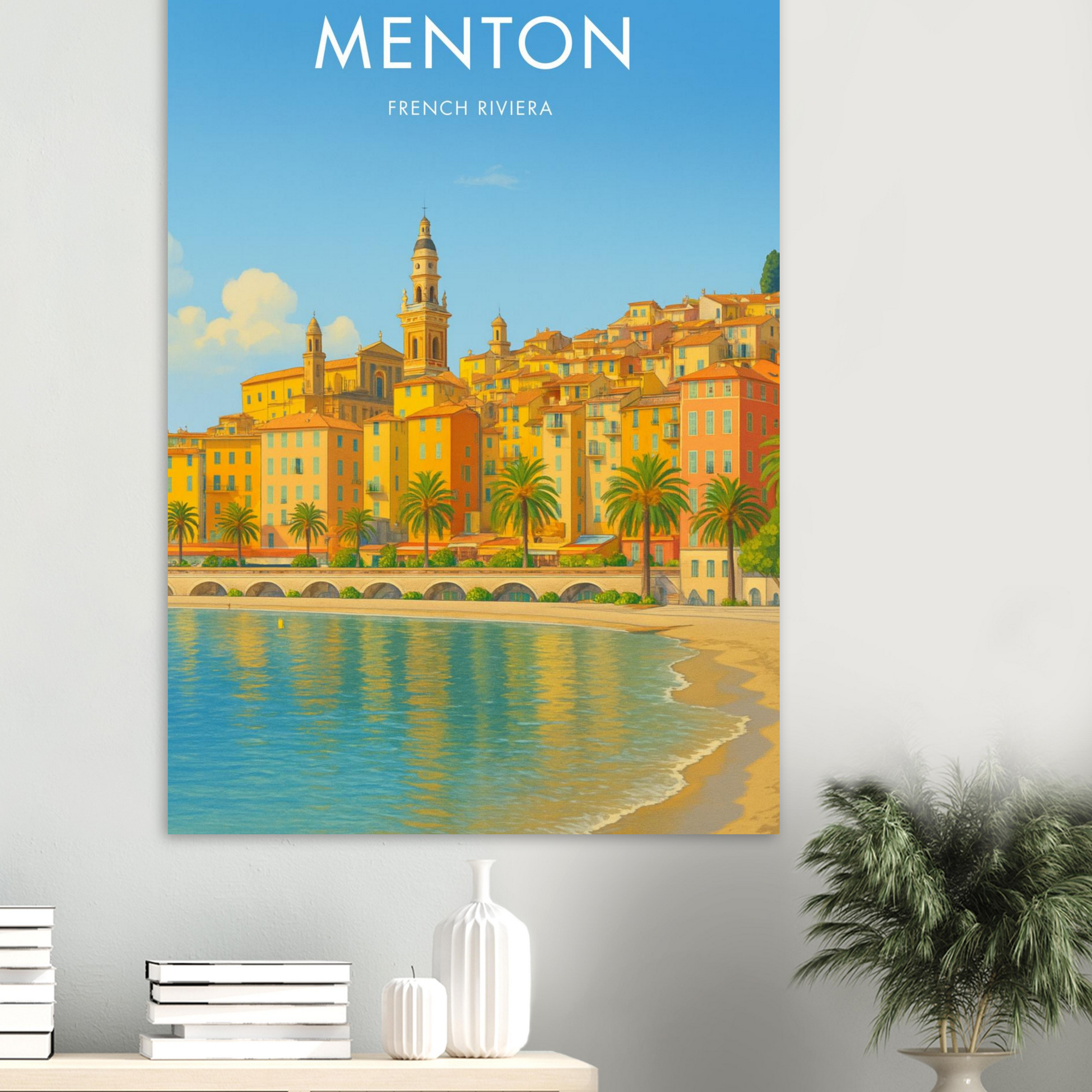 Menton Vintage Poster