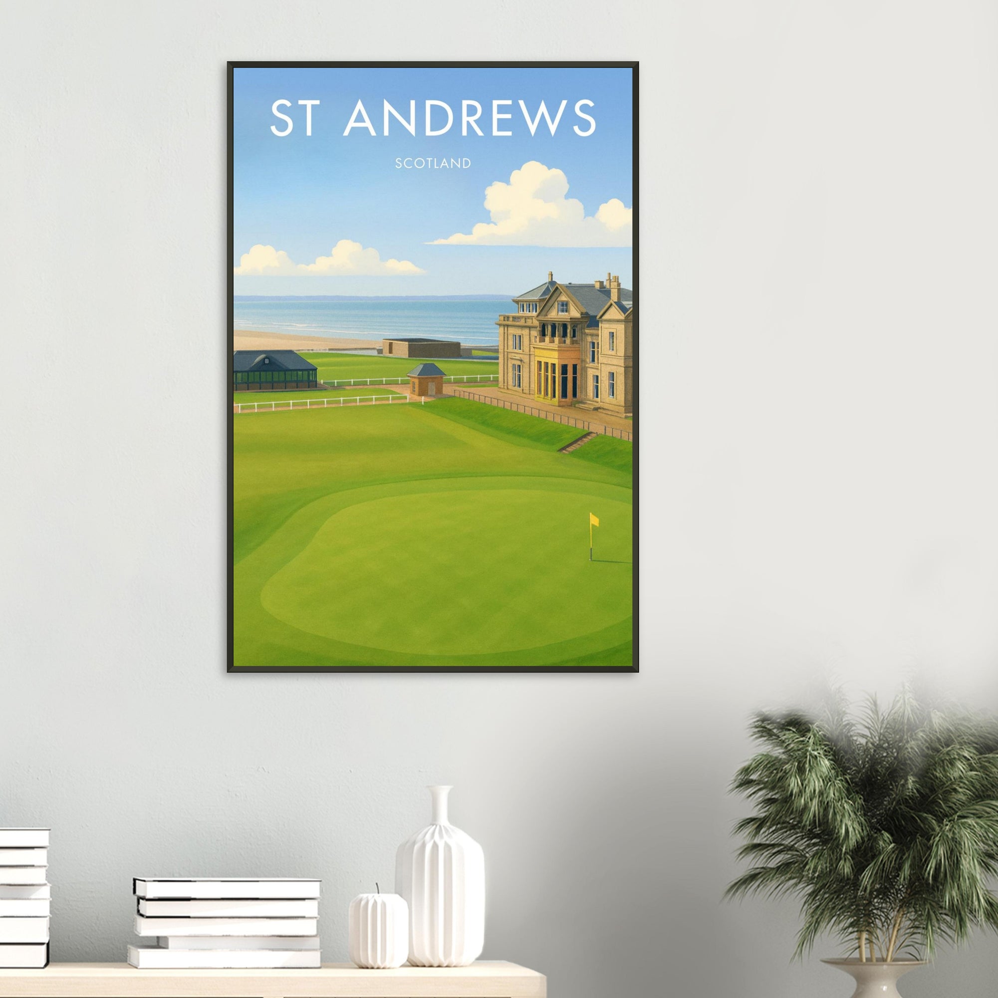 St Andrews Golf Course Metal Frame Poster