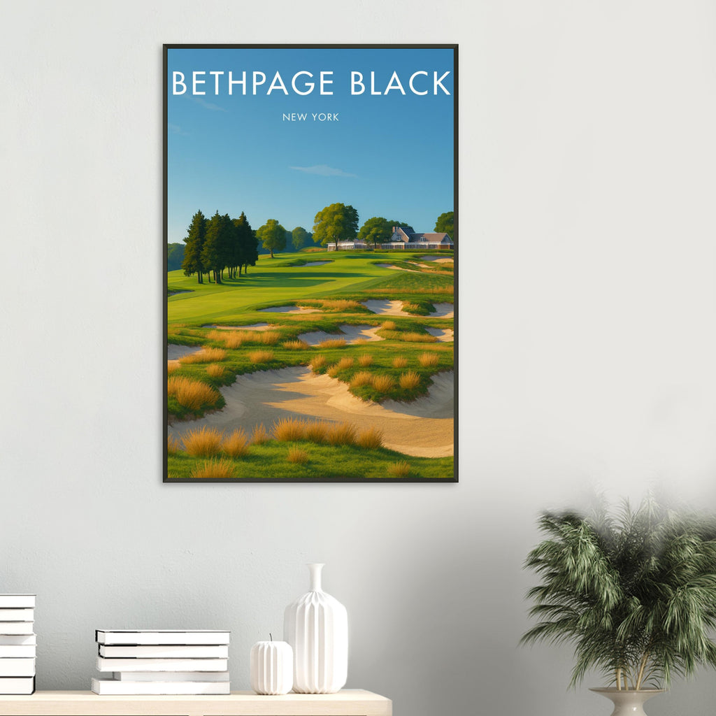 Bethpage Black Golf Course Metal Frame Poster