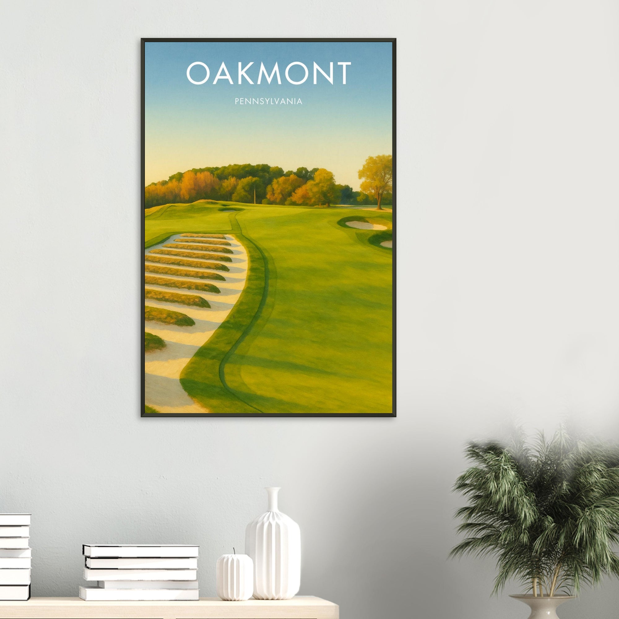 Oakmont Golf Course Metal Frame Poster
