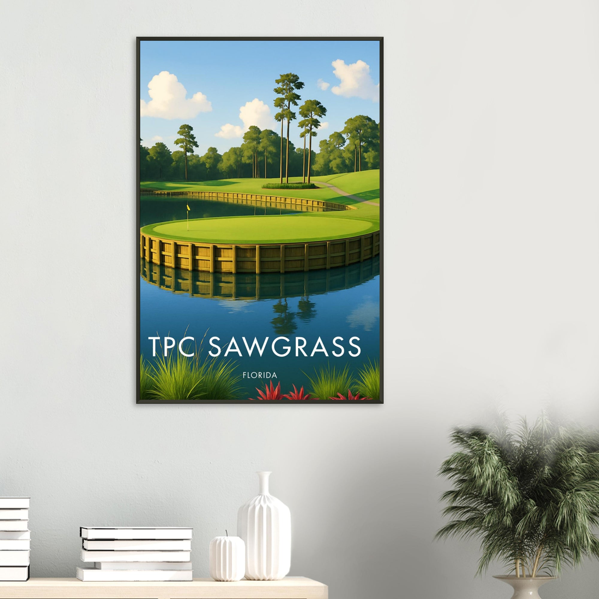 TPC Sawgrass Golf Course Metal Frame Poster